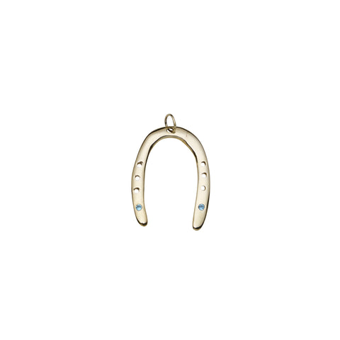 primary image of Raw Horseshoe Pendant - Gold