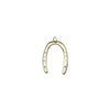 Raw Horseshoe Pendant - Gold