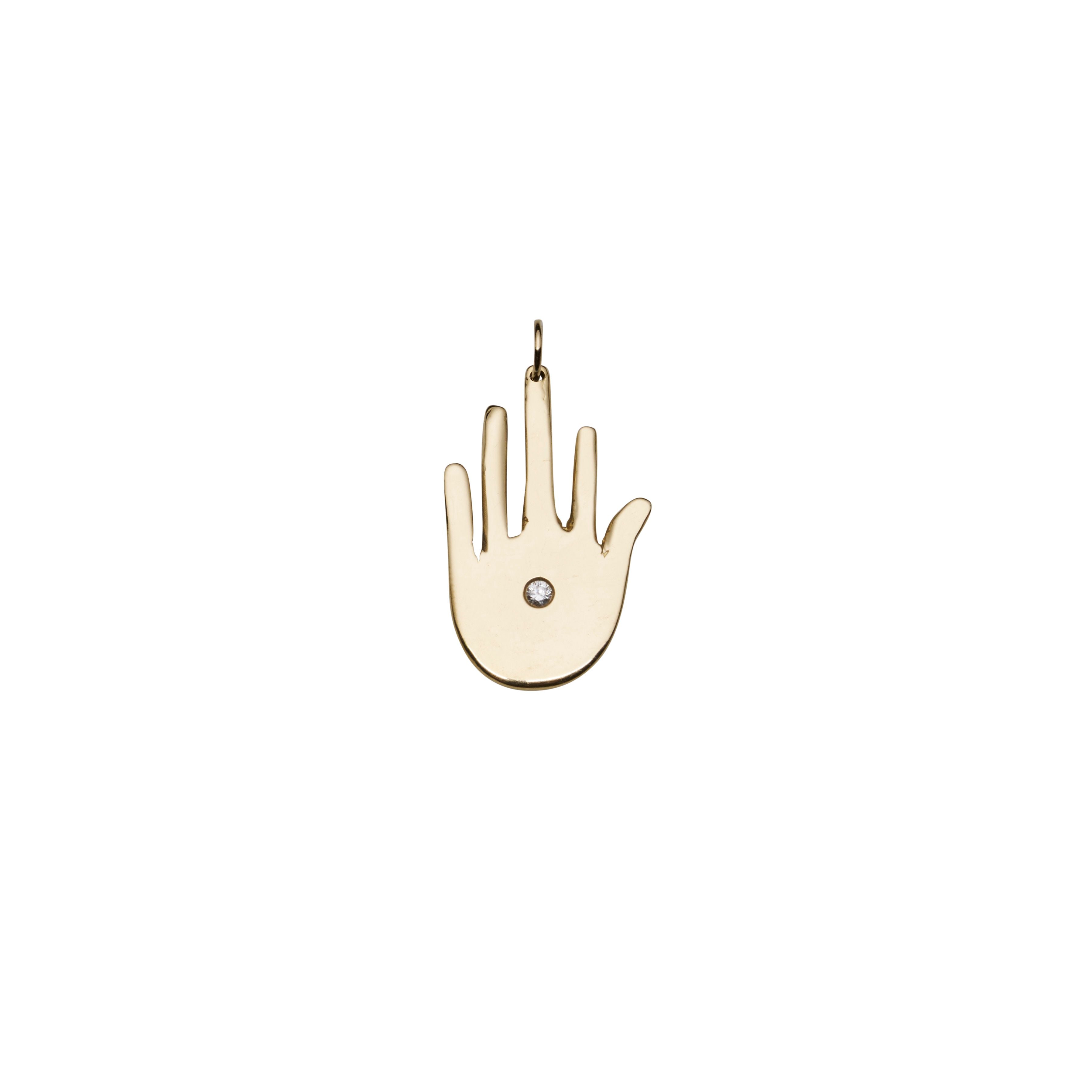 Raw Hand Pendant