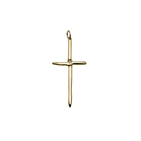 primary image of Raw Long Cross with Diamond