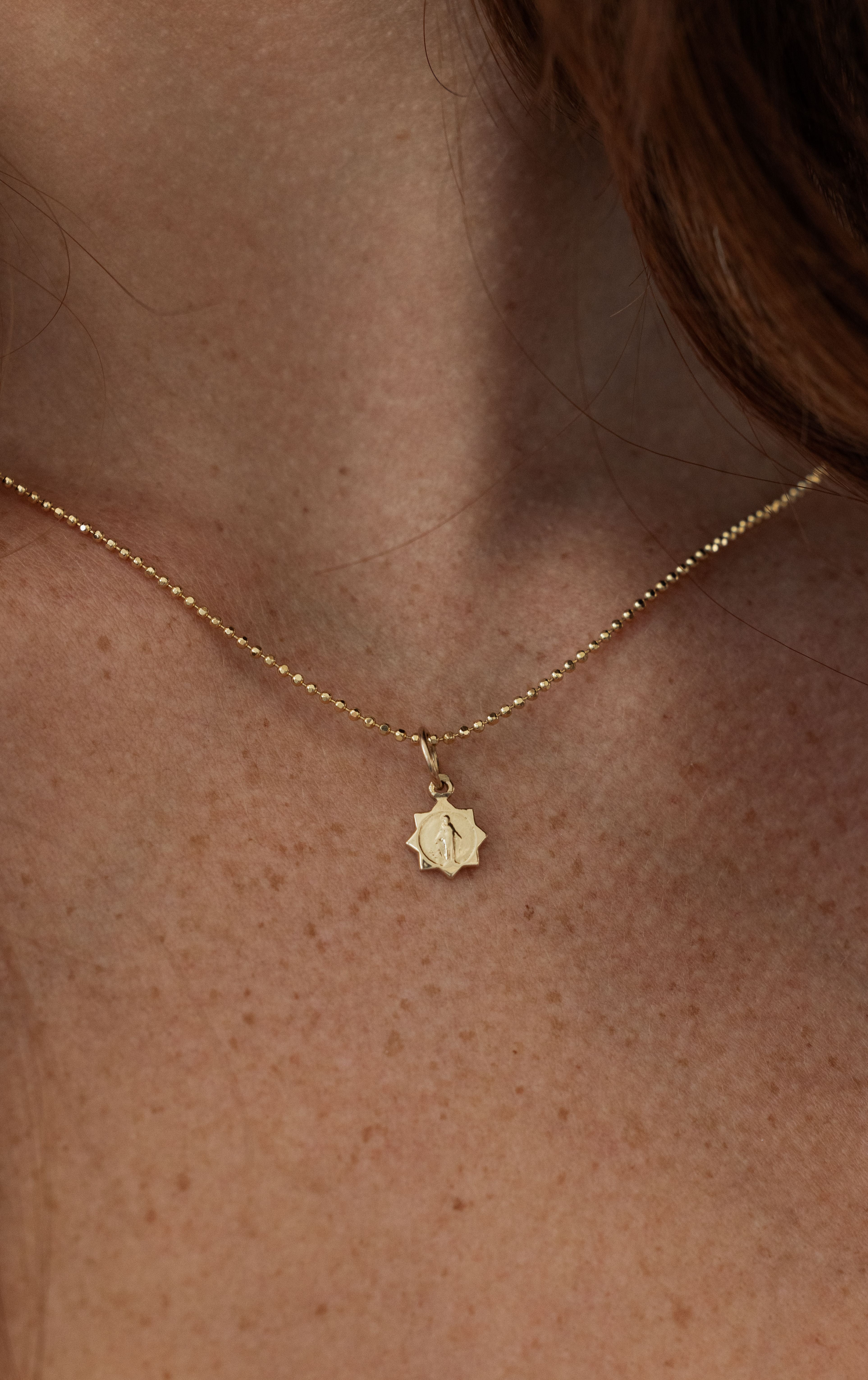Ball Chain Necklace - Gold