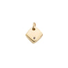 Raw Square Pendant - Gold