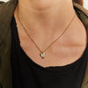 Raw Small Heart Pendant - Gold