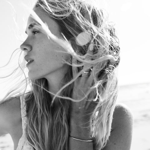 alternate image of Raw Thin Cuff - Sterling Silver