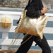 Fringe Tote - Gold Metallic