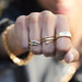 Ruby Snake Ring - Gold