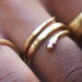 Ruby Snake Ring - Gold