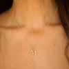 Raw Letter M - Gold