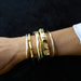 Raw Chunky Spike Cuff - 14K Gold Plated