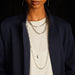 Oval Pendant Necklace - Sterling Silver