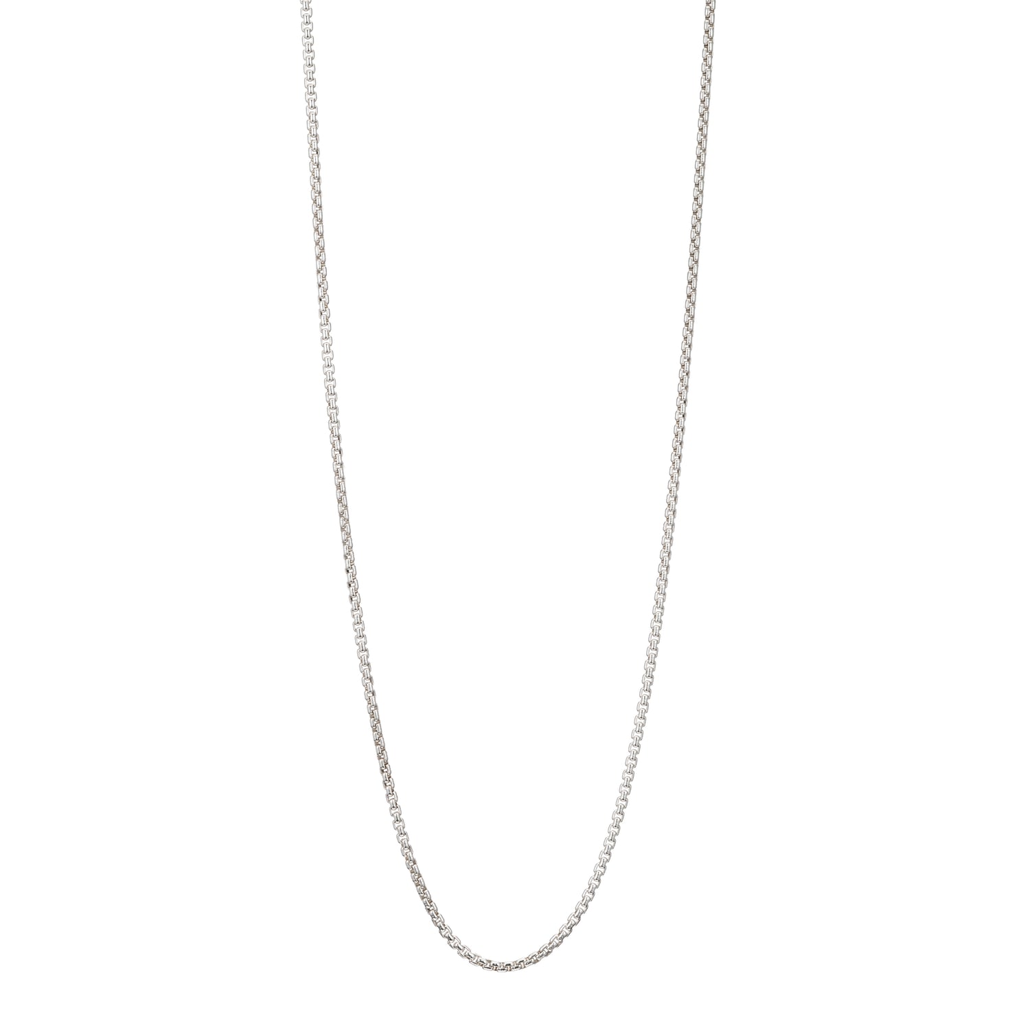 Medium Box Chain Necklace - Sterling Silver | Mara Scalise