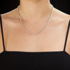 Box Chain Choker - Sterling Silver