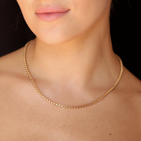 primary image of Box Chain Choker - 14K Gold Filled