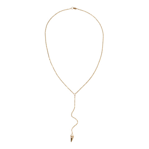 primary image of Spike Dew Necklace with Diamonds - Gold