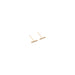 Diamond Staple Earrings - Gold