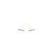 Diamond Staple Earrings - Gold