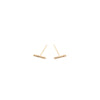 Diamond Staple Earrings - Gold