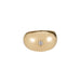 Dome Ring with Diamond - Gold