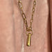 Raw Triangle Pendant - Gold