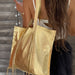 Fringe Tote - Gold Metallic