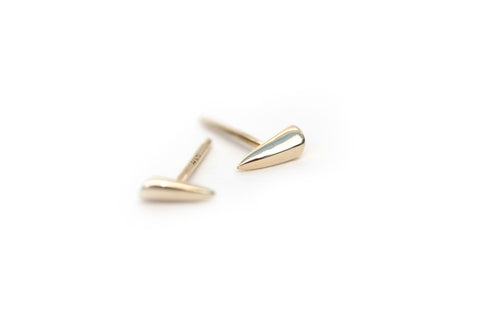 primary image of Mini Horn Earrings - Gold
