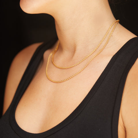 alternate image of Siena Chain Choker - 14K Gold Filled