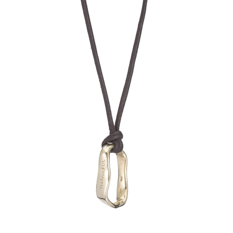 alternate image of Raw Journey Necklace - Gold