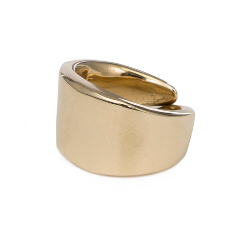 alternate image of Raw Leaf Ring - 14K Gold Plated