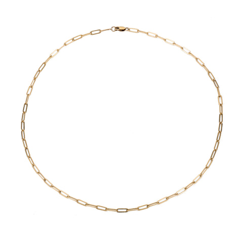 primary image of Micro Rectangle Chain Choker - 14K Gold Filled