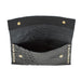 Embossed Passport Wallet - Black