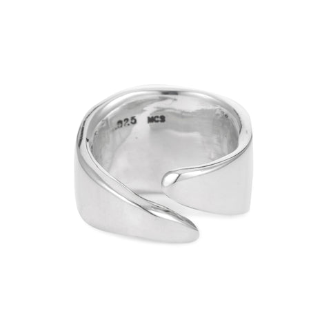 alternate image of Raw Leaf Ring - Sterling Silver