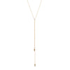 Double Drop Spike Necklace - Gold