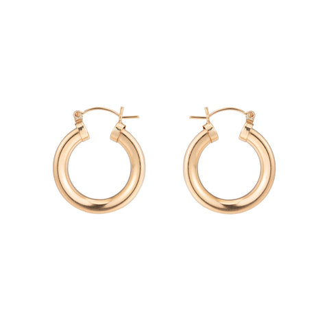 primary image of Hollow Thick Hoops - 14K Gold Filled