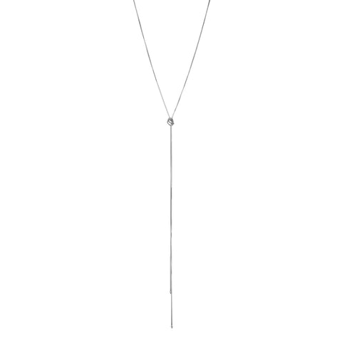 primary image of Knotted Paris Chain Necklace - Sterling Silver