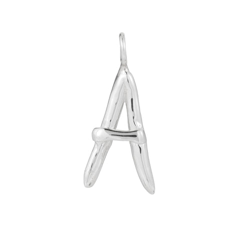 primary image of Raw Letter A - Sterling Silver