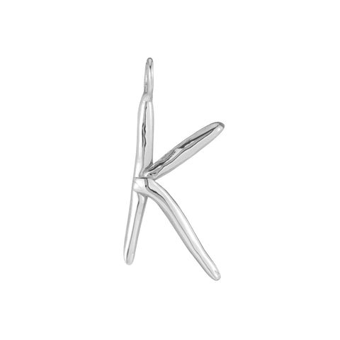 primary image of Raw Letter K - Sterling Silver