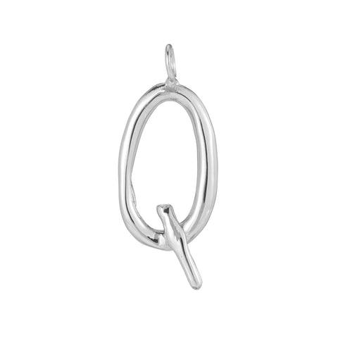 primary image of Raw Letter Q - Sterling Silver