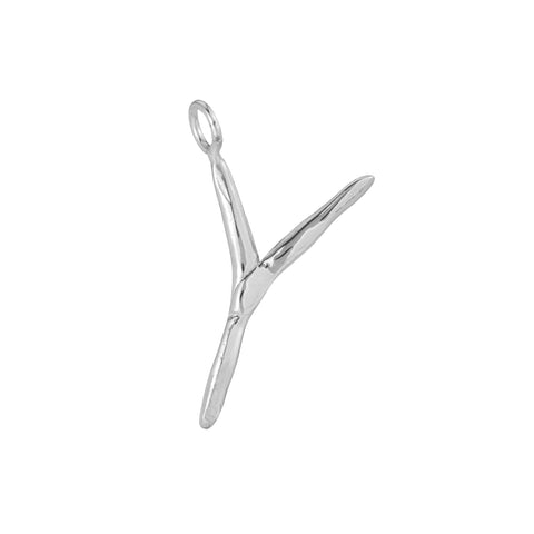 primary image of Raw Letter Y - Sterling Silver