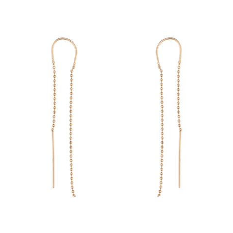 primary image of Drop Chain Earrings - Gold