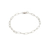 Micro Rectangle Chain Bracelet - Sterling Silver