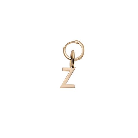 primary image of Mini Letter Z Pendant Earring - Gold