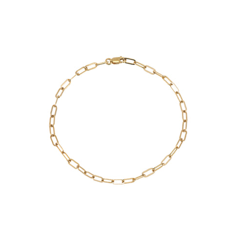 primary image of Mini Rectangle Chain Bracelet - Gold