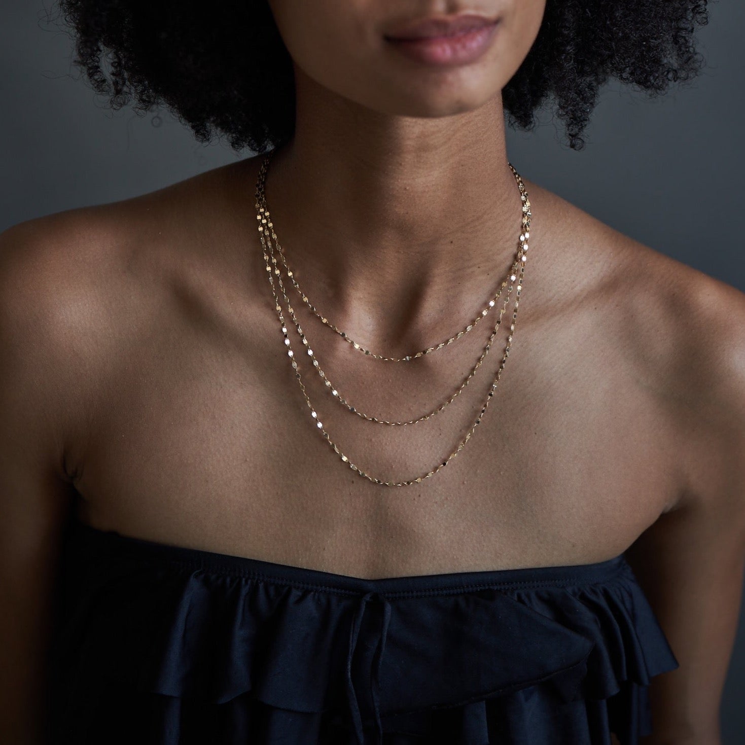 Mini Disc Necklace - Gold