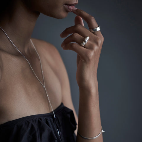 alternate image of Dew Necklace - Sterling Silver