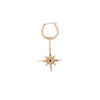 North Star Pendant Earring - Gold