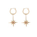 North Star Pendant Earrings - Gold