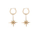 North Star Pendant Earrings - Gold