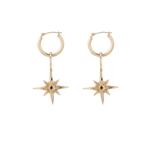 primary image of North Star Pendant Earrings - Gold