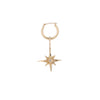 North Star Pendant Earring - Gold
