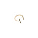 Raw Pave Double Bar Ring - Gold